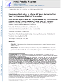 Cover page: Respiratory Medications in Infants &lt;29&nbsp;Weeks during the First Year Postdischarge: The Prematurity and Respiratory Outcomes Program (PROP) Consortium