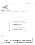 Cover page: POSSIBLE OBLATE SHAPE OF 9/2 - ISOMER IN 19%L