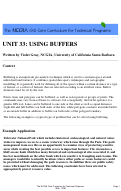 Cover page of Unit 33: Using Buffers