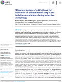 Cover page: Oligomerization of p62 allows for selection of ubiquitinated cargo and isolation membrane during selective autophagy.