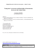 Cover page: Young men’s awareness and knowledge of intrauterine devices in the United States