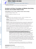 Cover page: Residents' and Fellows' Knowledge and Attitudes About Eating Disorders at an Academic Medical Center.