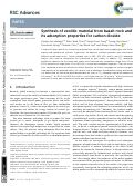 Cover page: Synthesis of zeolitic material from basalt rock and its adsorption properties for carbon dioxide.