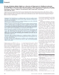 Cover page: Private drinking water wells as a source of exposure to perfluorooctanoic acid (PFOA) in communities surrounding a fluoropolymer production facility.