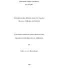 Cover page: The Implementation of School-Based Peer Programs: Successes, Challenges, and Solutions