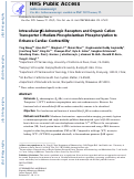 Cover page: Intracellular β1-Adrenergic Receptors and Organic Cation Transporter 3 Mediate Phospholamban Phosphorylation to Enhance Cardiac Contractility