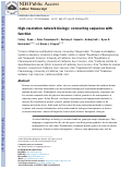 Cover page: High-resolution network biology: connecting sequence with function