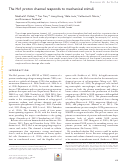 Cover page: The Hv1 proton channel responds to mechanical stimuli