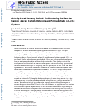 Cover page: Activity-Based Sensing Methods for Monitoring the Reactive Carbon Species Carbon Monoxide and Formaldehyde in Living Systems