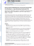 Cover page: Reassessment of Rebleeding Risk of Forrest IB (Oozing) Peptic Ulcer Bleeding in a Large International Randomized Trial