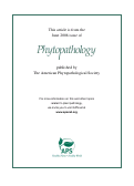 Cover page: Comparative survival of Sclerotinia minor and S. sclerotiorum