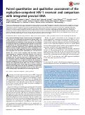 Cover page: Paired quantitative and qualitative assessment of the replication-competent HIV-1 reservoir and comparison with integrated proviral DNA