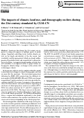 Cover page: The impacts of climate, land use, and demography on fires during the 21st century simulated by CLM-CN