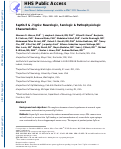 Cover page: Septin-5 and -7-IgGs: Neurologic, Serologic, and Pathophysiologic Characteristics.