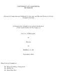 Cover page: Advanced Computational Methods for Ground and Excited States to Study Complex Systems