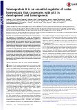 Cover page: Selenoprotein H is an essential regulator of redox homeostasis that cooperates with p53 in development and tumorigenesis