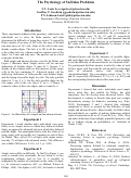 Cover page: The Psychology of Su Doku Problems