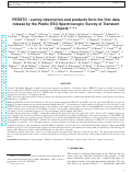 Cover page: PESSTO: survey description and products from the first data release by the Public ESO Spectroscopic Survey of Transient Objects⋆⋆⋆