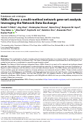 Cover page: NDEx IQuery: a multi-method network gene set analysis leveraging the Network Data Exchange