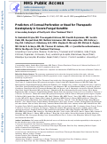 Cover page: Predictors of Corneal Perforation or Need for Therapeutic Keratoplasty in Severe Fungal Keratitis: A Secondary Analysis of the Mycotic Ulcer Treatment Trial II