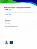 Cover page: Deliberate Design: Creating Electricity Rates with Purpose