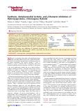 Cover page: Synthesis, Antiplasmodial Activity, and β‑Hematin Inhibition of Hydroxypyridone–Chloroquine Hybrids