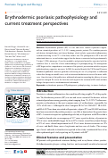 Cover page: Erythrodermic psoriasis: pathophysiology and current treatment perspectives