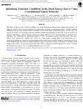 Cover page: Identifying Transient Candidates in the Dark Energy Survey Using Convolutional Neural Networks