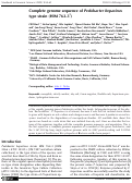 Cover page: Complete genome sequence of Pedobacter heparinus type strain (HIM 762-3T)