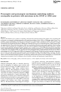 Cover page: Presynaptic and postsynaptic mechanisms underlying auditory neuropathy in patients with mutations in the OTOF or OPA1 gene