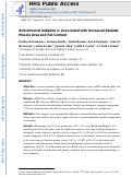 Cover page: Antiretroviral initiation is associated with increased skeletal muscle area and fat content