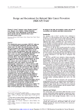 Cover page: Design and recruitment for retinoid skin cancer prevention (SKICAP) trials. The Southwest Skin Cancer Prevention Study Group.