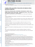 Cover page: A study on the association of placental and maternal urinary phthalate metabolites