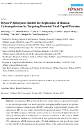 Cover page: RNase P Ribozymes Inhibit the Replication of Human Cytomegalovirus by Targeting Essential Viral Capsid Proteins