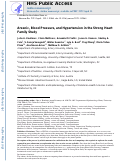 Cover page: Arsenic, blood pressure, and hypertension in the Strong Heart Family Study.