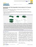 Cover page: Stretchable and Fully Degradable Semiconductors for Transient Electronics