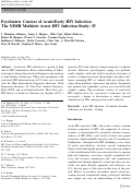 Cover page: Psychiatric Context of Acute/Early HIV Infection. The NIMH Multisite Acute HIV Infection Study: IV