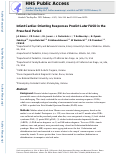 Cover page: Infant Cardiac Orienting Responses Predict Later FASD in the Preschool Period