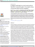 Cover page: A dengue outbreak in a rural community in Northern Coastal Ecuador: An analysis using unmanned aerial vehicle mapping.