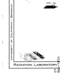 Cover page: MASS-SPECTROGRAPHIC IDENTIFICATION OF Cm243 AND Cm244