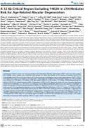 Cover page: A 32 kb Critical Region Excluding Y402H in CFH Mediates Risk for Age-Related Macular Degeneration