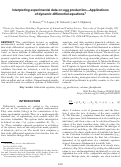 Cover page: Interpreting experimental data on egg production—Applications of dynamic differential equations 1 1 Presented as part of the Experimental Design for Poultry Production and Genomics Research Symposium at the Poultry Science Association's annual meeting in Athens, Georgia, July 12, 2012.