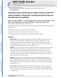 Cover page: Population Impact and Efficiency of Improvements to HIV PrEP Under Conditions of High ART Coverage Among San Francisco Men Who Have Sex With Men