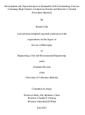 Cover page: Development and Characterization of Sustainable Self-Consolidating Concrete Containing High Volume of Limestone Powder and Natural or Calcined Pozzolanic Materials