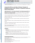 Cover page: Comparative efficacy and safety of biologic therapies for moderate-to-severe Crohn's disease: a systematic review and network meta-analysis