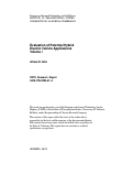 Cover page: Evaluation Of Potential Hybrid Electric Vehicle Applications: Vol I