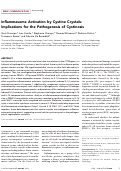Cover page: Inflammasome Activation by Cystine Crystals: Implications for the Pathogenesis of Cystinosis