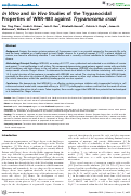 Cover page: In Vitro and In Vivo Studies of the Trypanocidal Properties of WRR-483 against Trypanosoma cruzi