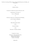 Cover page: The Role of Landscape Heterogeneity in Urban Runoff Generation, Modeling, and Management