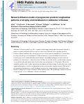 Cover page: Network Diffusion Model of Progression Predicts Longitudinal Patterns of Atrophy and Metabolism in Alzheimer’s Disease